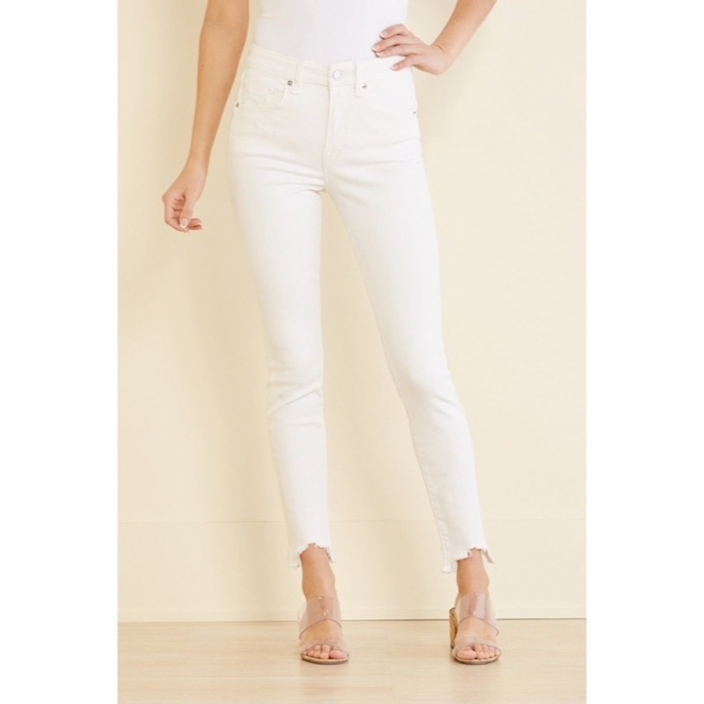 Good American White Jeans NWT Good Legs Crop 25